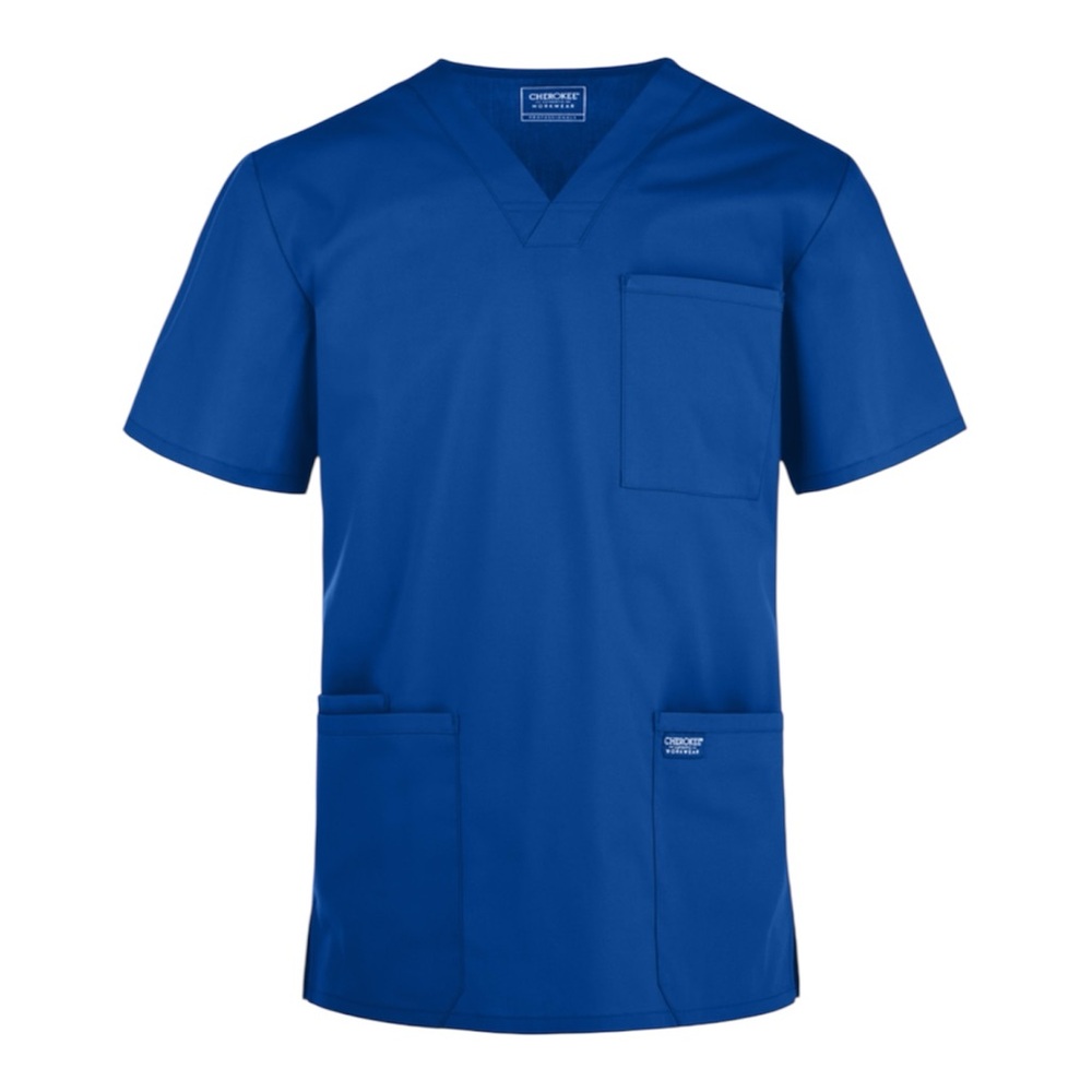 Cherokee Workwear Professionals Men's M 4-Pocket STRETCH V-Neck Scrub Top